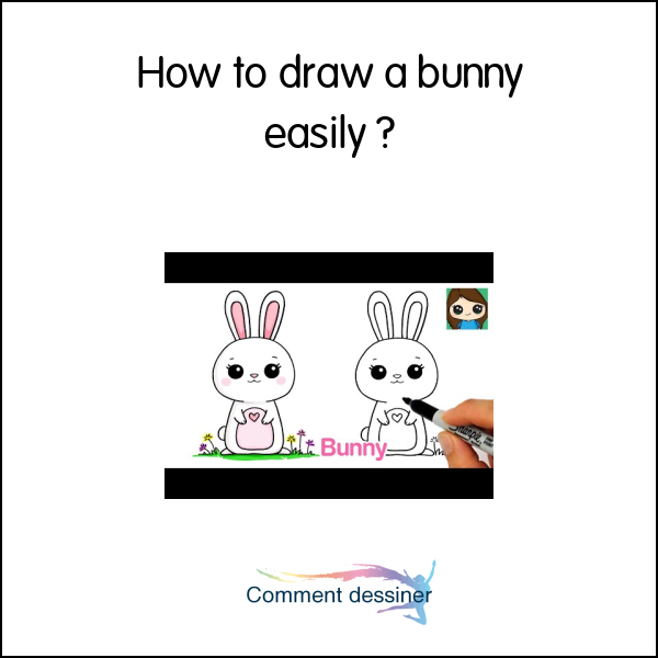 How to draw a bunny easily